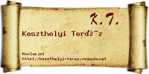Keszthelyi Teréz névjegykártya